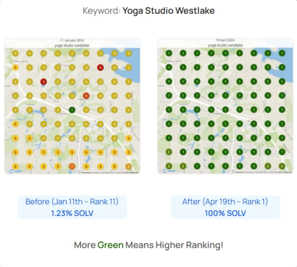 Google Business Profile optimisation results by Inventive Media